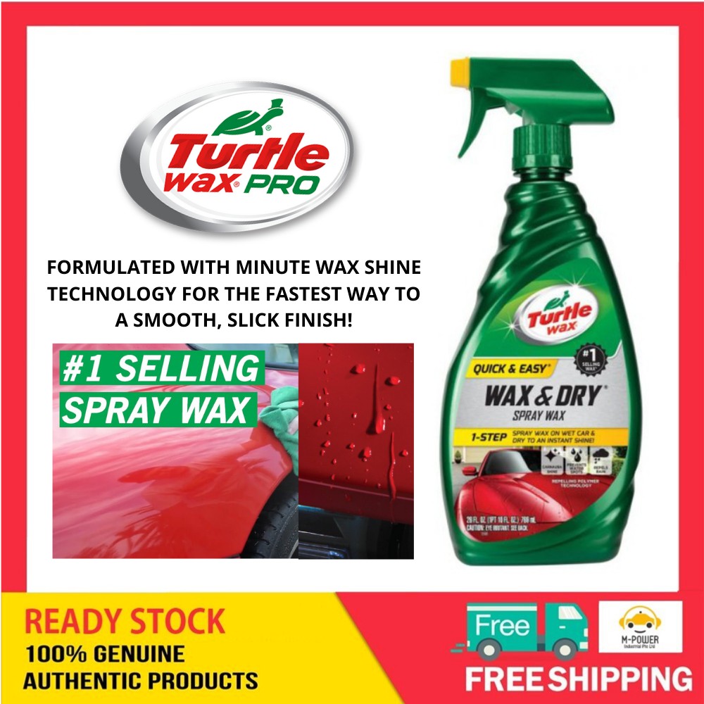 Turtle Wax Wax and Dry Spray Wax 769ml Shopee Singapore
