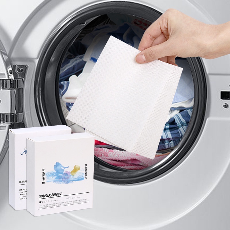 20Pcs Washing Machine Colorabsorbing Paper Laundry Antistaining Paper