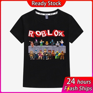 ROBLOX Cartoon Anime Clothes Summer Round Neck Short-sleeved