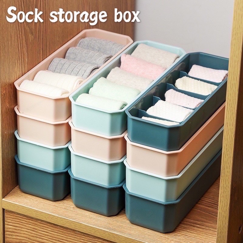 Household Underwear Storage Box Multi-functional Plastic Split Box Can ...