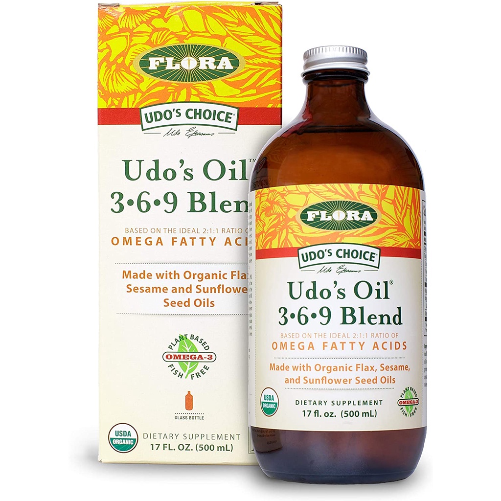 Flora Udo's Choice Omega 369 Oil Blend, 17oz Made with Organic Flax