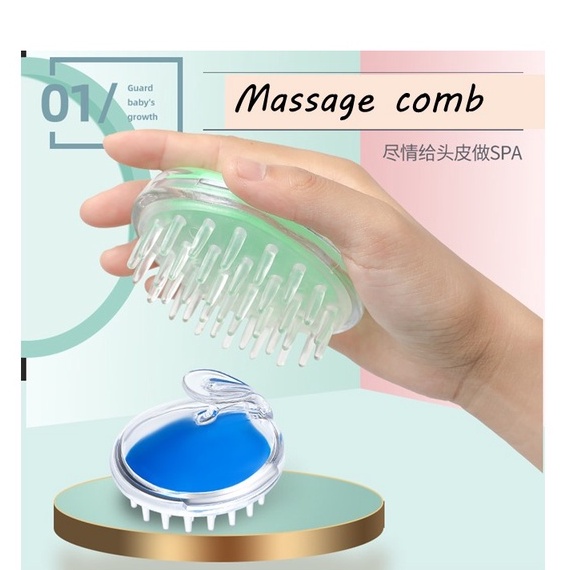 [SG Ready Stock] Shampoo Silicone Hair Massage Comb Scalp Shower Head ...