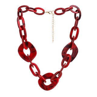 Red clearance acrylic necklace