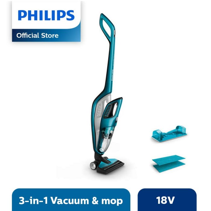 Philips Cordless Vacuum Cleaner FC6404 (18V) Mop + Handheld Vacuum