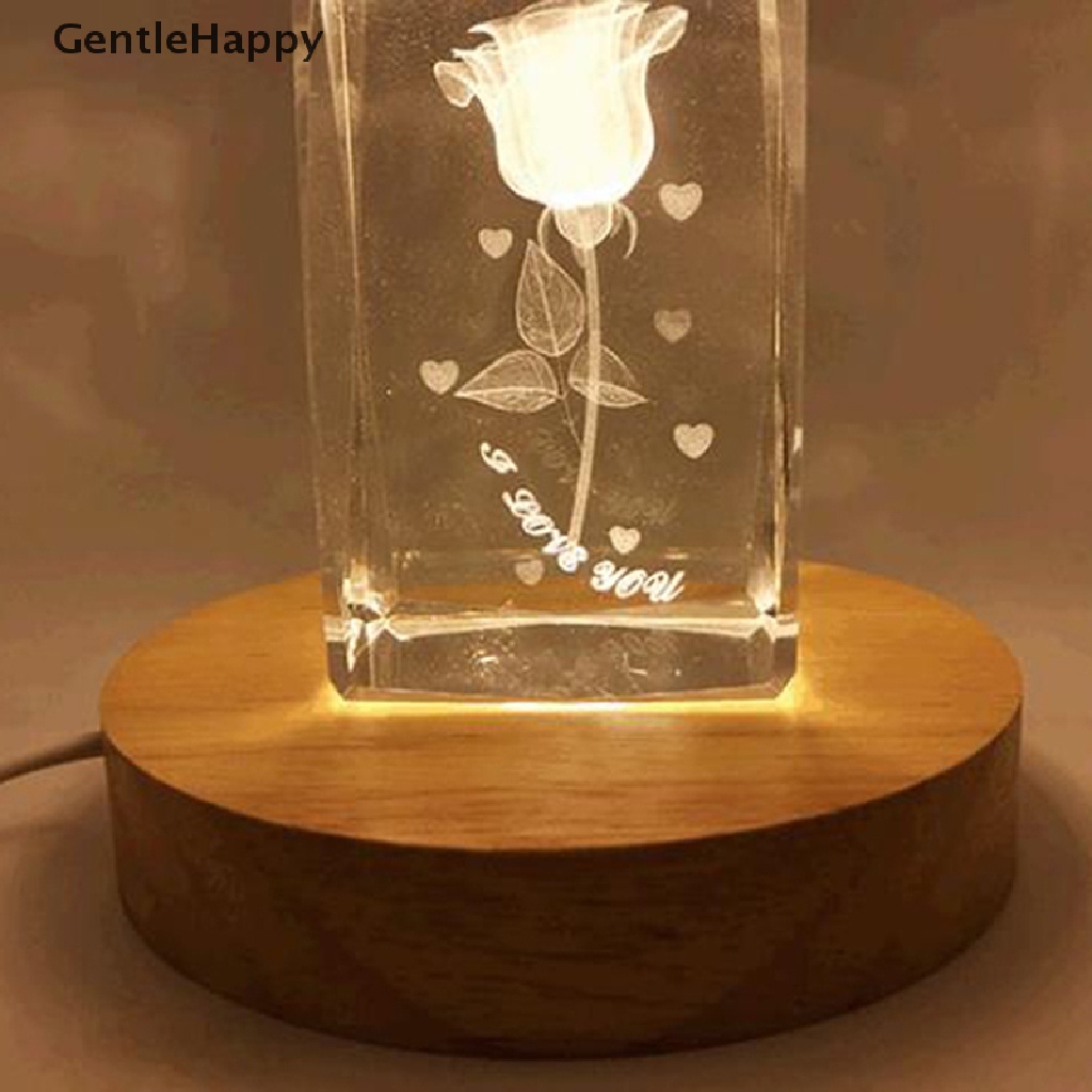 GentleHappy Light Base Rechargeable LED Light Rotating Display Stand sg