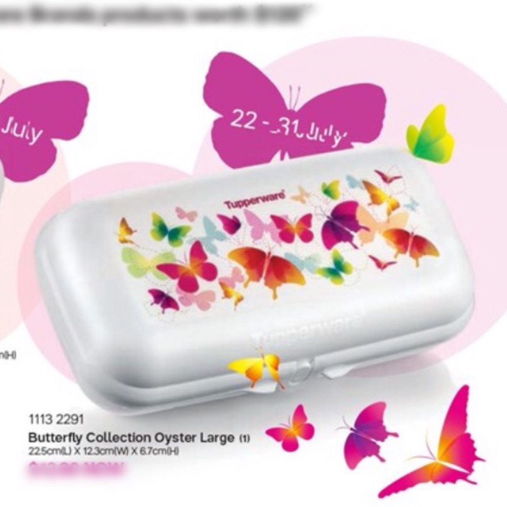 Tupperware Butterfly collection Large | Shopee Singapore