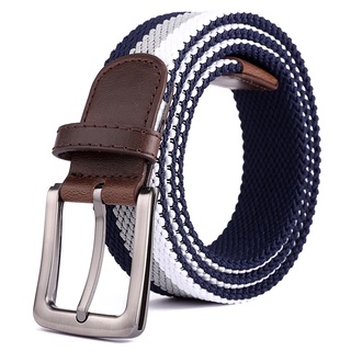 Elastic braided outlet stretch belt