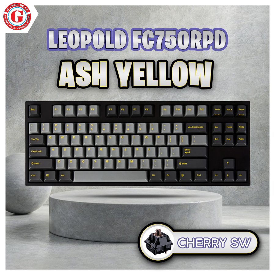 Leopold FC750R PD Ash Yellow Mechanical Keyboard | Shopee Singapore