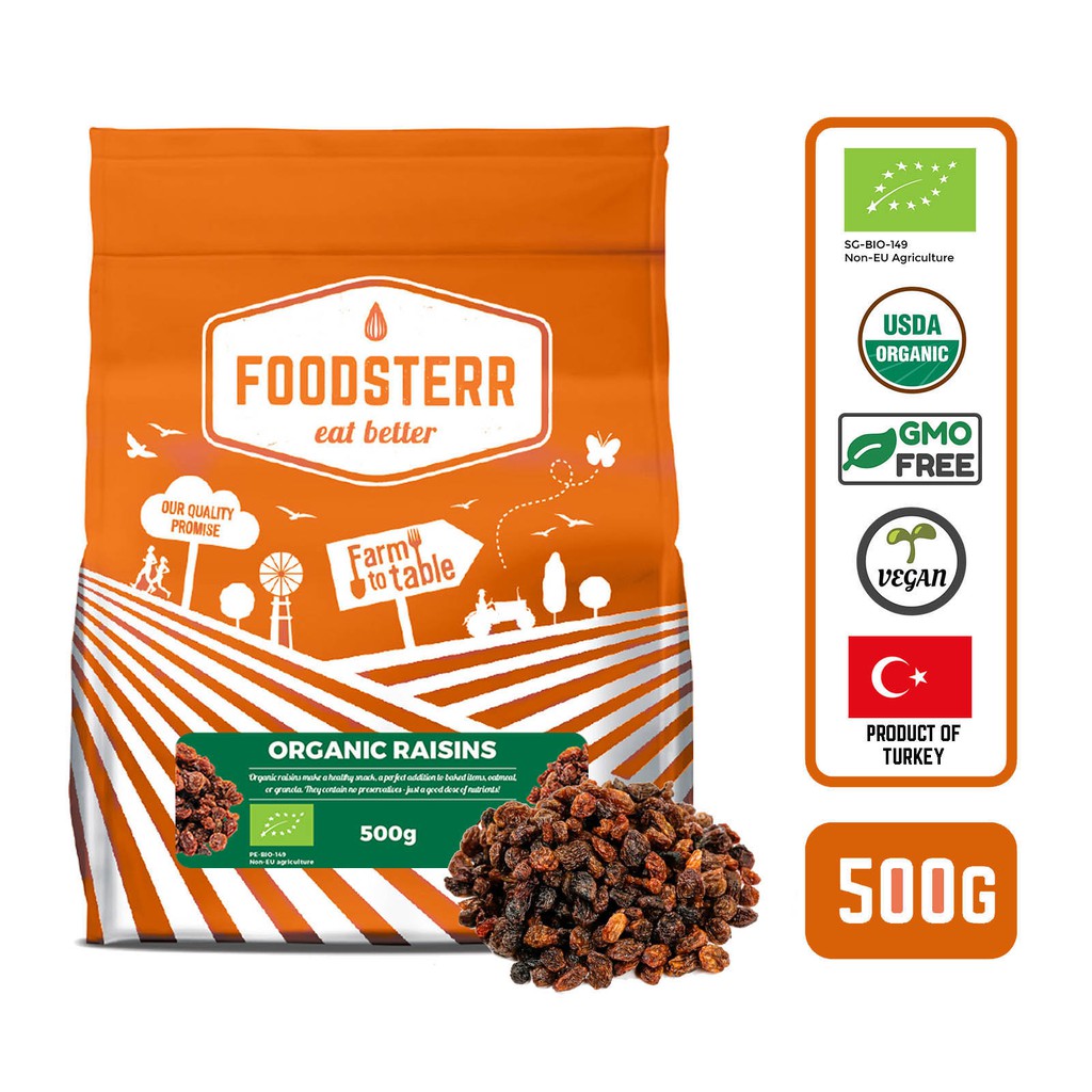 [Bundle of 2] Organic Raisins 500g Shopee Singapore
