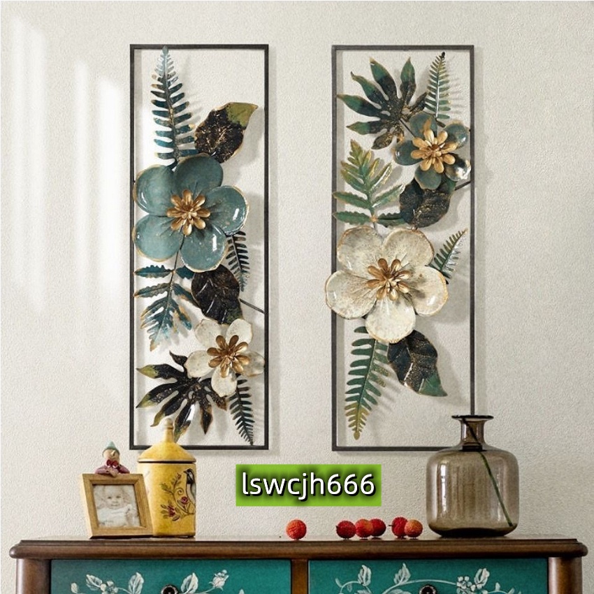 American Background Wall Decoration Pendant Living Room Three-Dimensional Iron Art Creative Bedroom Hanging
