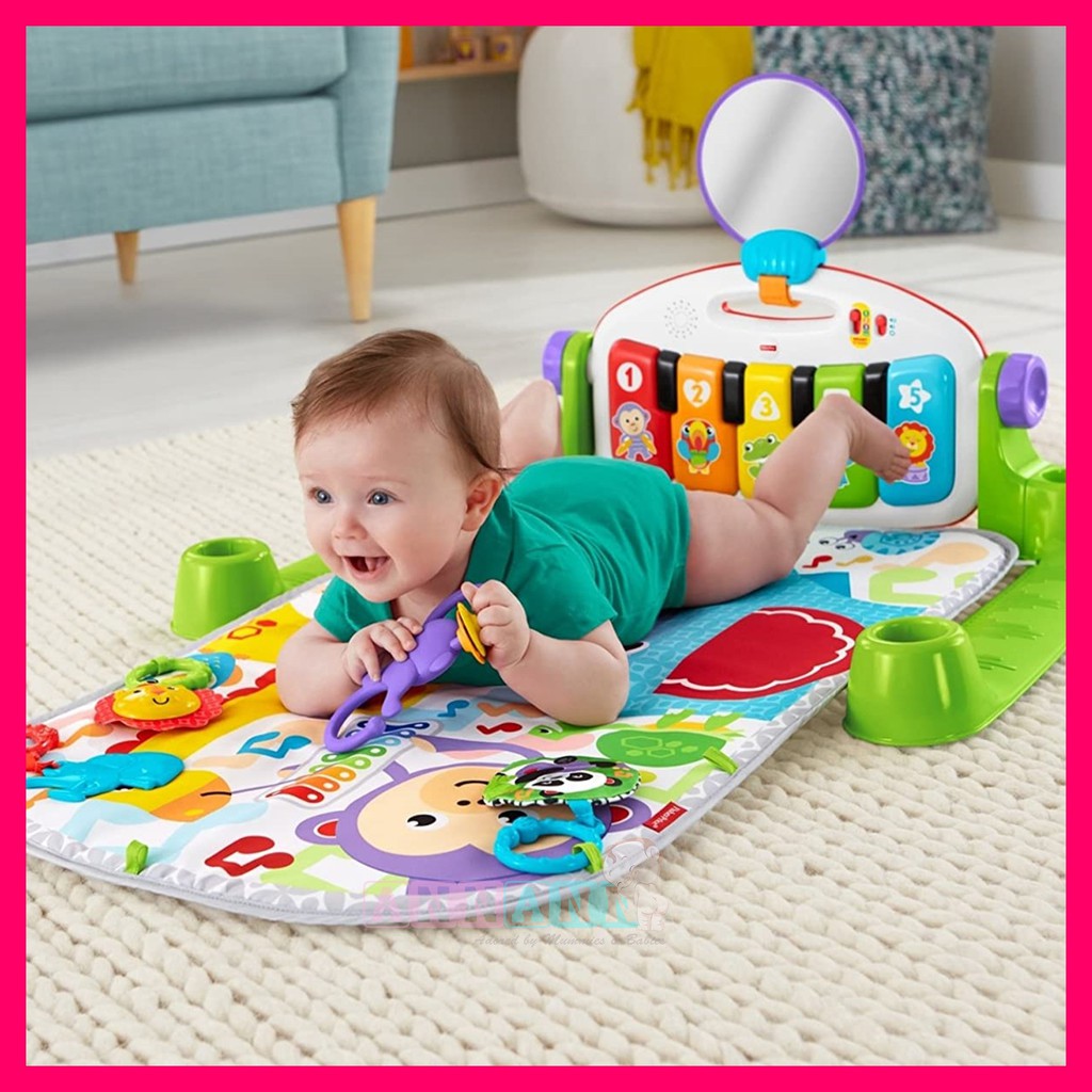 Mattel Fisher-Price Deluxe Kick N Play Piano Gym Baby Mat Toy | Shopee ...