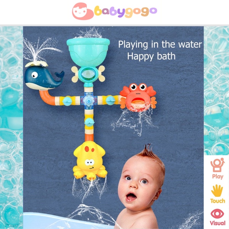 Bath Toys Waterfall Bath Wall Bathtub Toys for Baby Toddler Kids