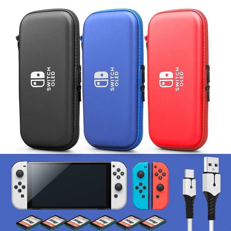 Nintendo Switch OLED PU Protective Portable Carry Bag Hard Shell ...