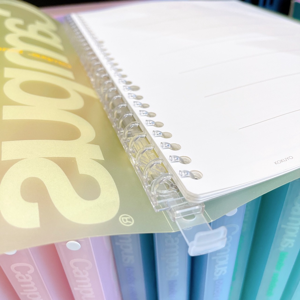 Kokuyo Campus B5 BINDER NOTEBOOK 26 Holes Refillable Document File ...