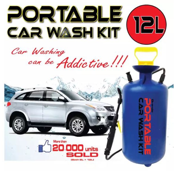 Portable Car Wash Kit 12 Litres Shopee Singapore