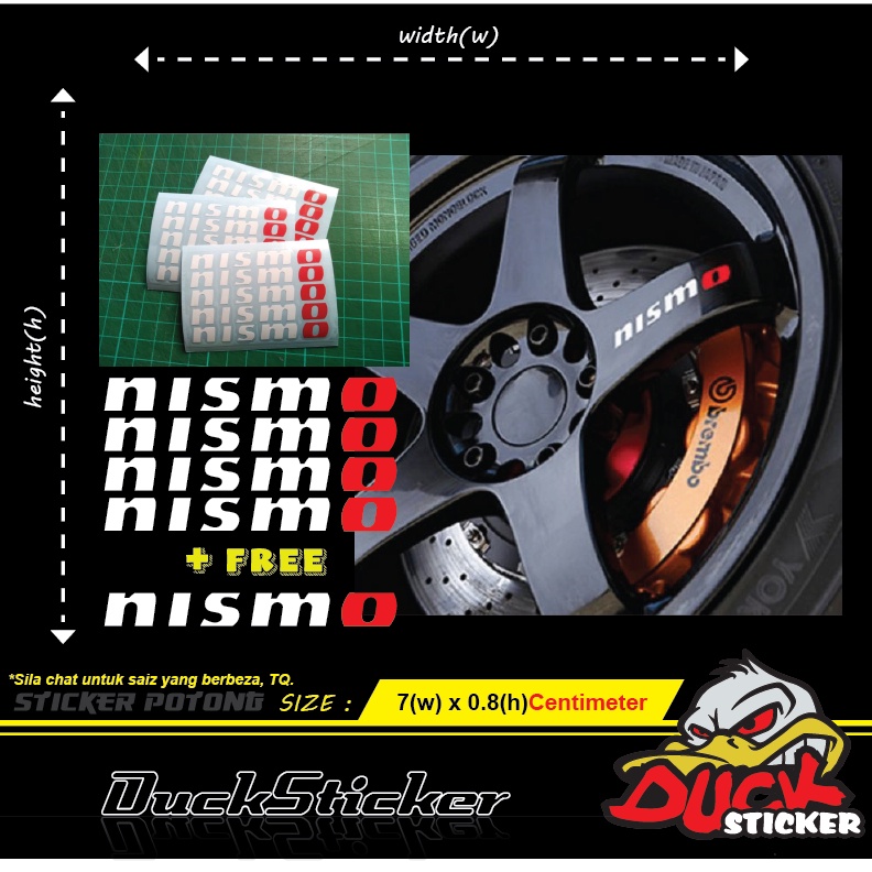 NISMO RIM STICKER 1SET cuttingsticker nissan nismo | Shopee Singapore