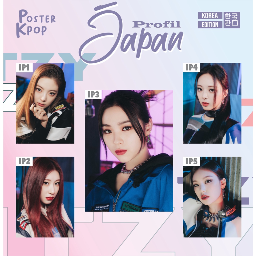 Poster ITZY Japan Profile Photo Kpop Celebrity Ryujin Lia Kpop Retail