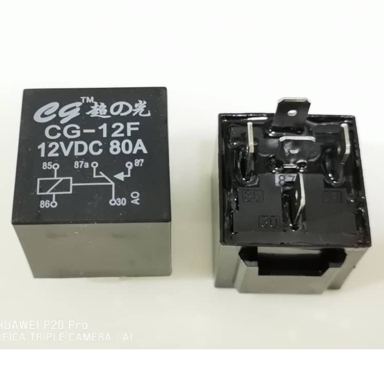 Car 12v 87a 5pin Relay / Control Device Black Waterproof | Shopee Singapore