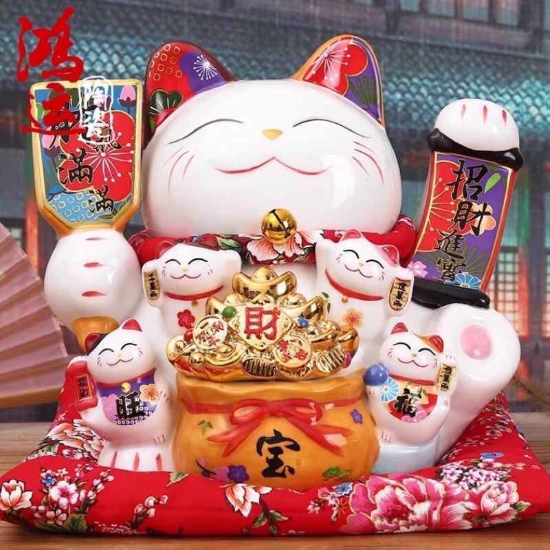 🧧SG~❤️Ready Stock❤️Ceramic Lucky Fortune Cat Coin Bank 🧧SG~❤️Ready Stock❤️Ceramic Lucky Fortune Cat Coin Bank
