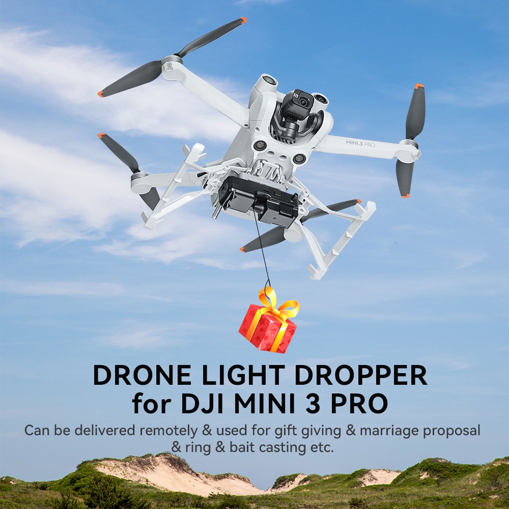 for DJI Mini 3 Pro Airdrop System Drone Remote Thrower Fishing Bait ...