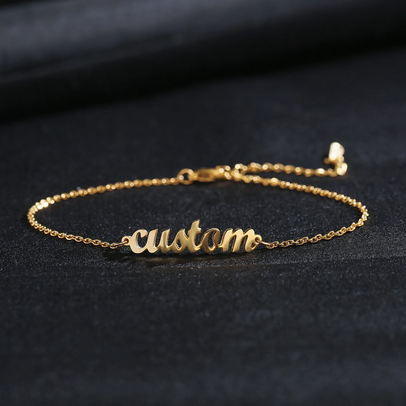 Customize gold sale bracelet