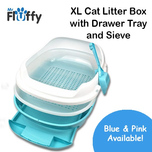 XL Cat Litter Box with Drawer Tray and Sieve PLEASE READ DESCRIPTION