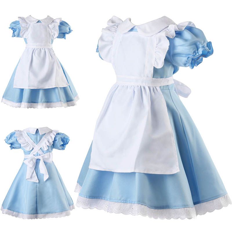 In Adult Alice Wonderland Costume Cosplay Women Girl Maid Dress Lolita ...