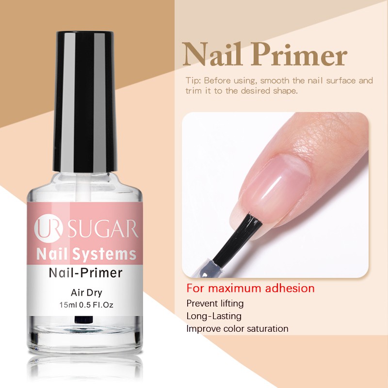 UR SUGAR Nail dehydrate oil Natural Nail-Primers Base Top Coat ...