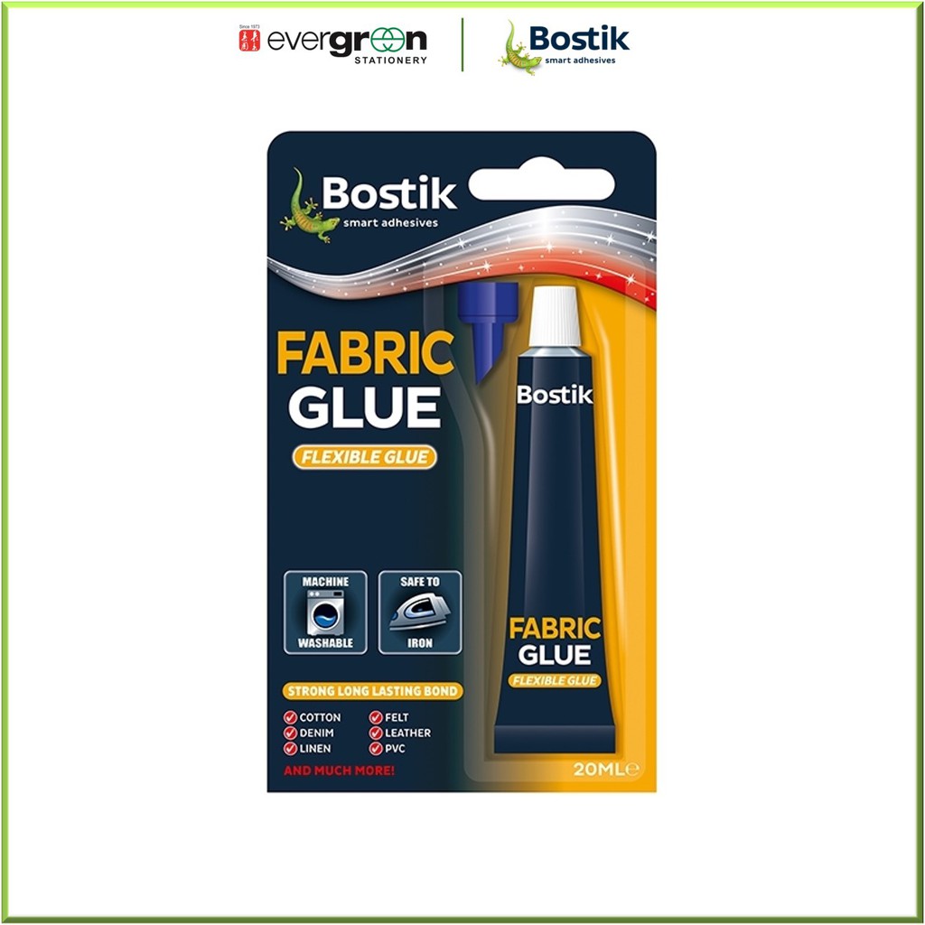 [SG] Bostik Fabric Glue 20ml [Evergreen Stationery] Shopee Singapore