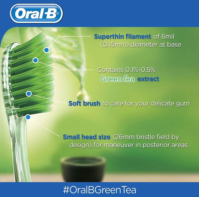 Oral B Tooth Brush Gumcare Greentea 1s - Gambar 3