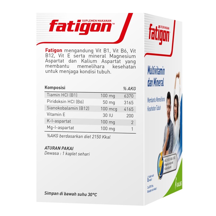 Fatigon Multivitamin 1 Strip isi 6 Kapsul / Multivitamin - Gambar 2
