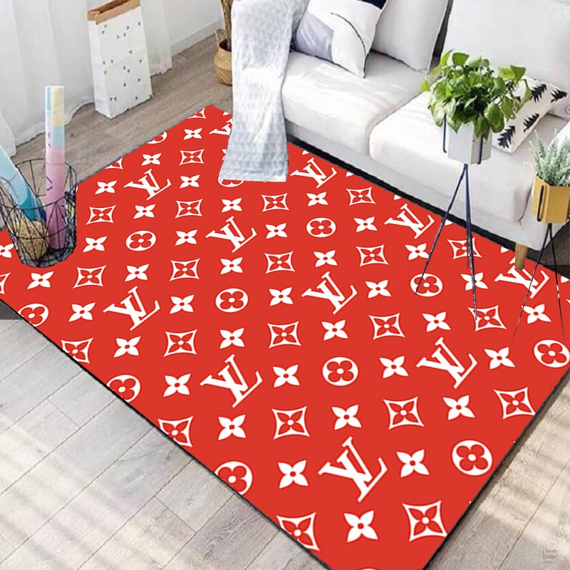 Luxury Lv Carpet, Kitchen, Bedroom and Living Room Lv Carpet, Non-Slip  Large Size Full Area Floor Mat