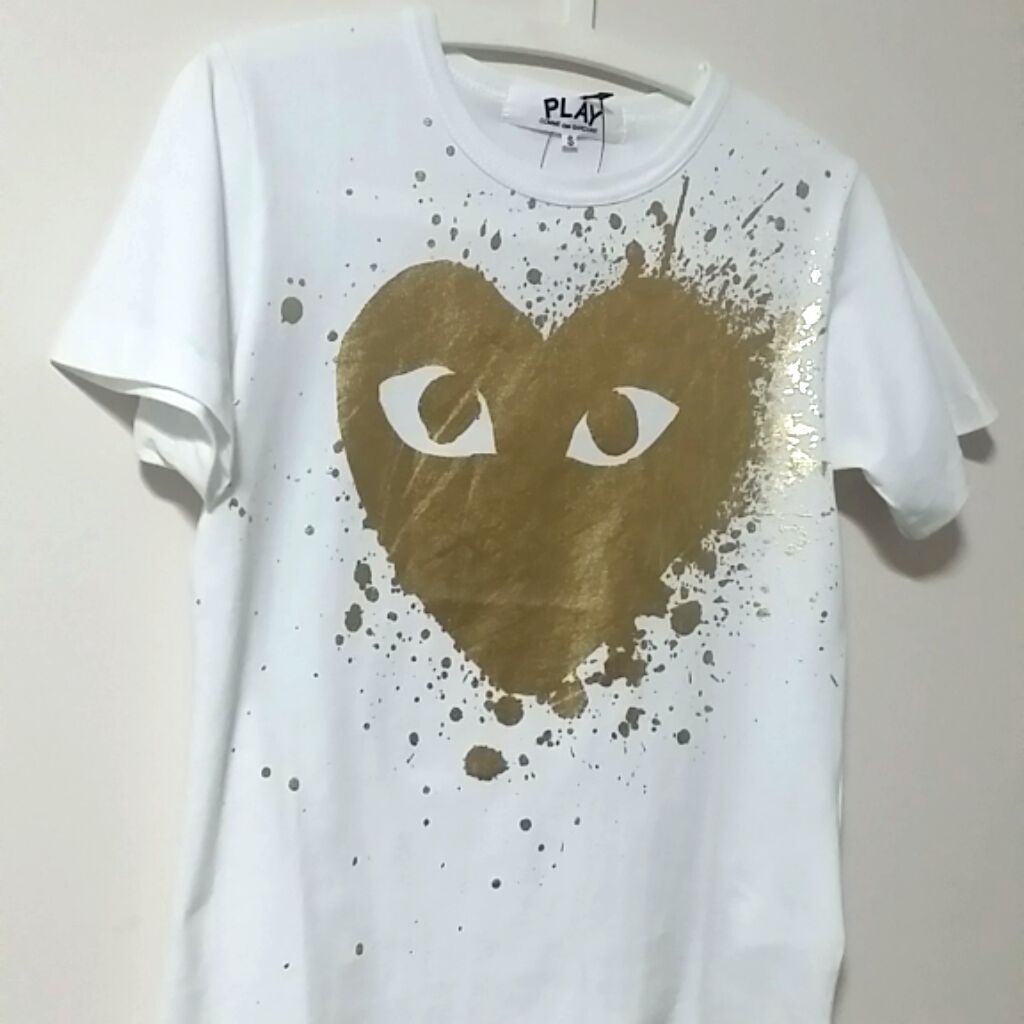 Cdg on sale gold heart