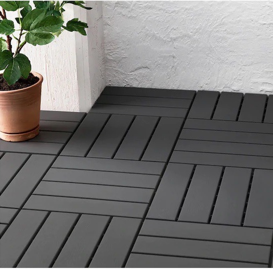 Felton Heavy Duty Outdoor Floor Deck Plastic Flooring Decking Garden  Decoration Artificial Tiles Balcony Lantai Rumah