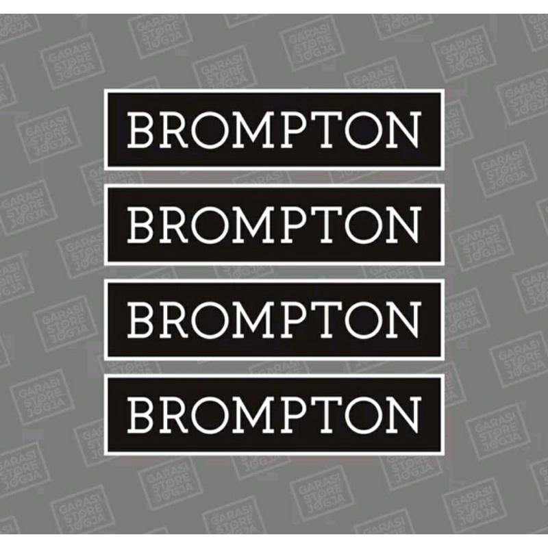 brompton decal sticker