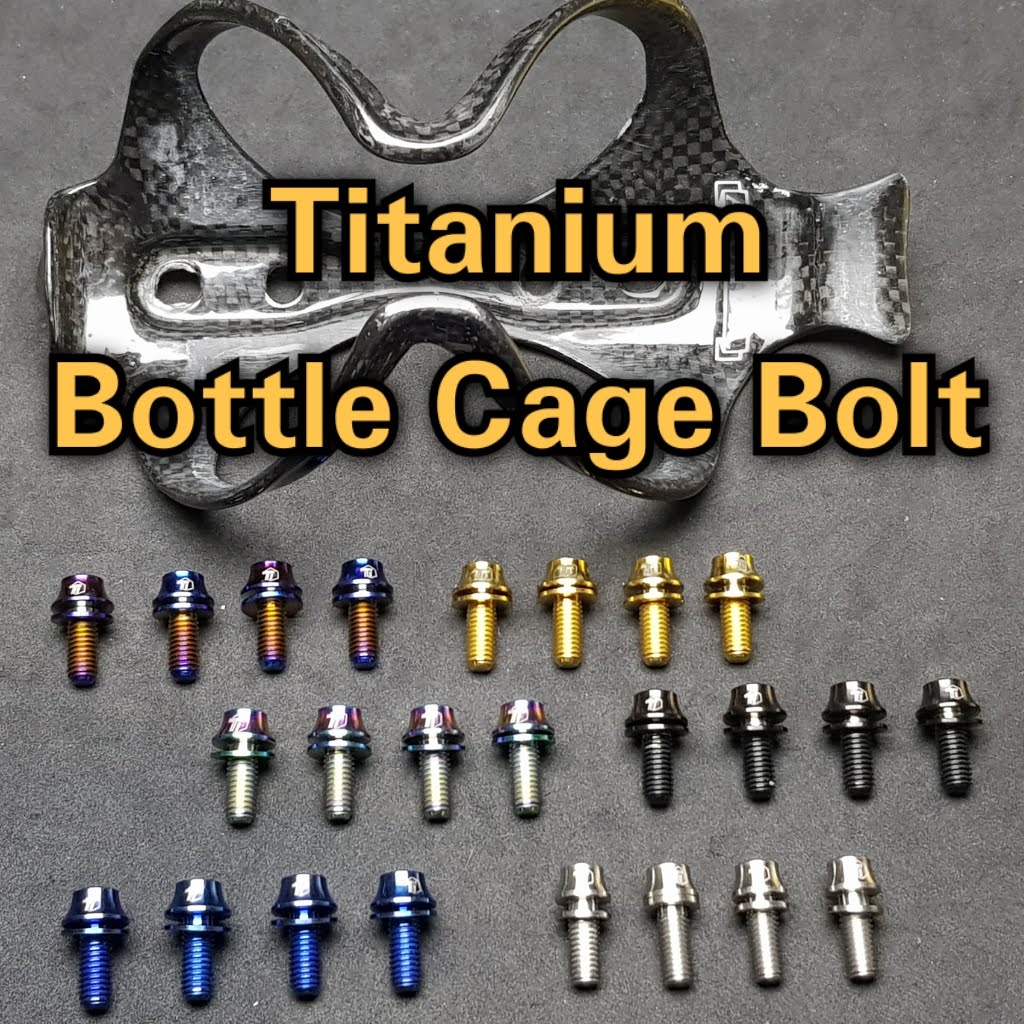 Titanium Water Bottle Cage Bolt with washer Umbrella M5x12 Bottle