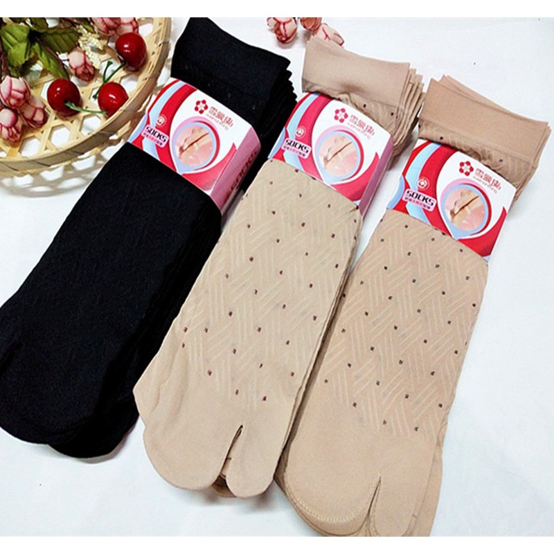 Muslimah Stocking Stokin Soka Basic Plain Berjari Muslim Sock Ready ...