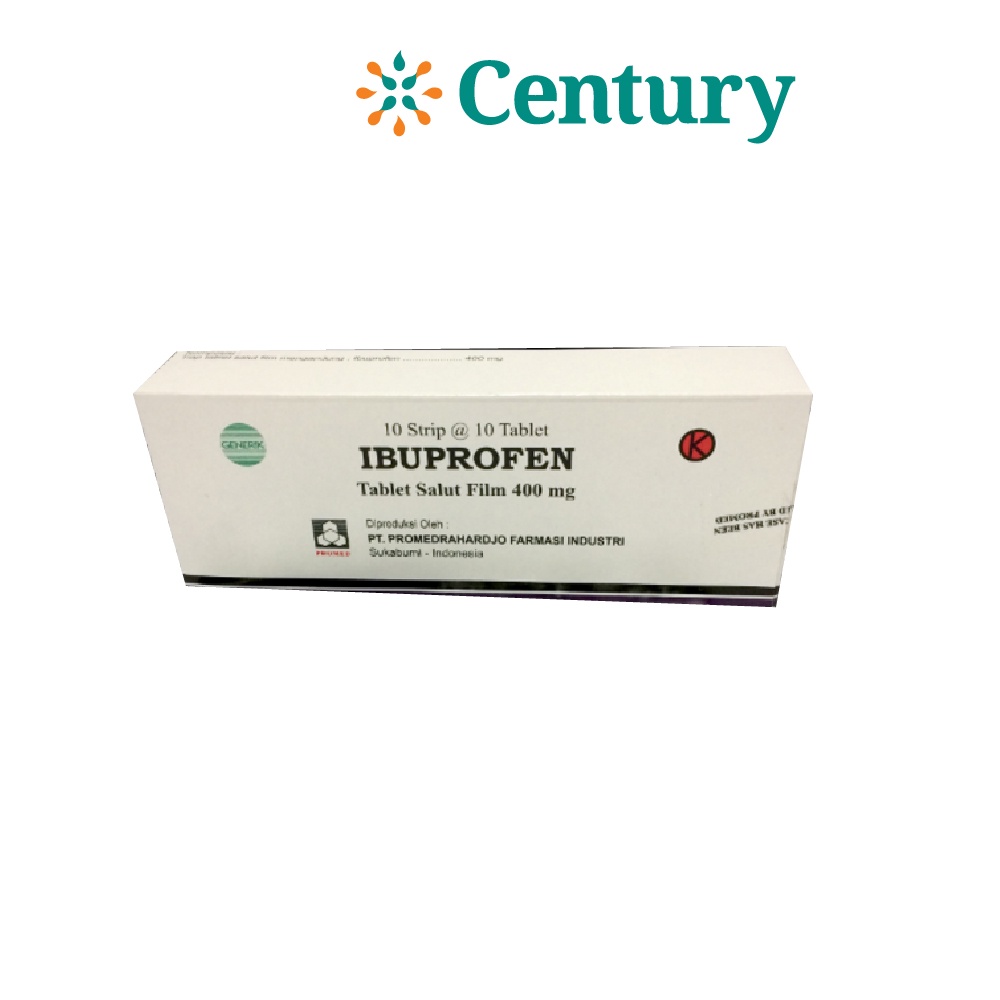 IBUPROFEN GENERIK 400 MG 1 AMPLOP @ 1 STRIP @ 10 TABLET SALUT SELAPUT