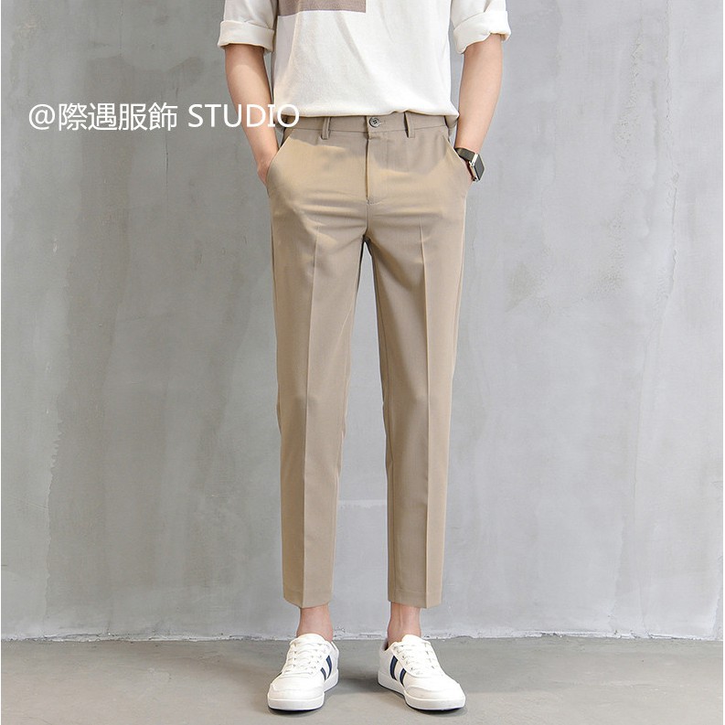 Trousers 5 Colors 28-36 Korean Version Slim-fit Trousers Spring Autumn ...