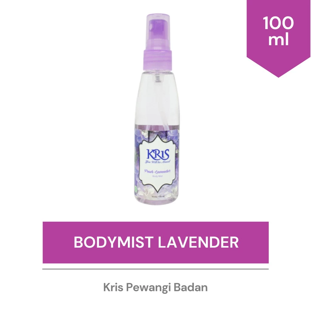 Kris Bodymist Fresh Lavender Ungu 100ML - Pewangi Badan - Gambar 2