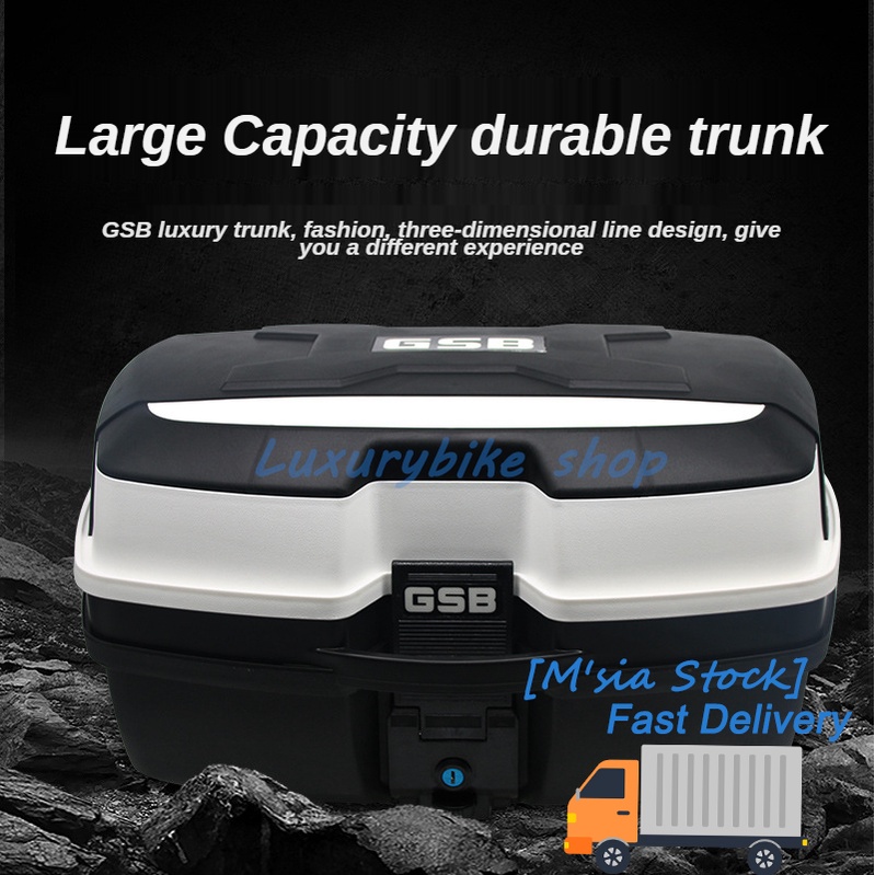 GSB 47L Motorcycle Tail Box Universal Thickened Toolbox Electric ...