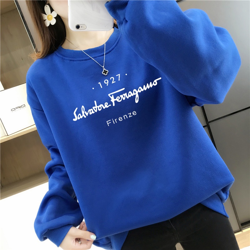 [AMYGO] Sweatshirt Woman Oversized Plus Size Women Lengan Panjang Muslimah Baju Perempuan Crop Top Korean Style