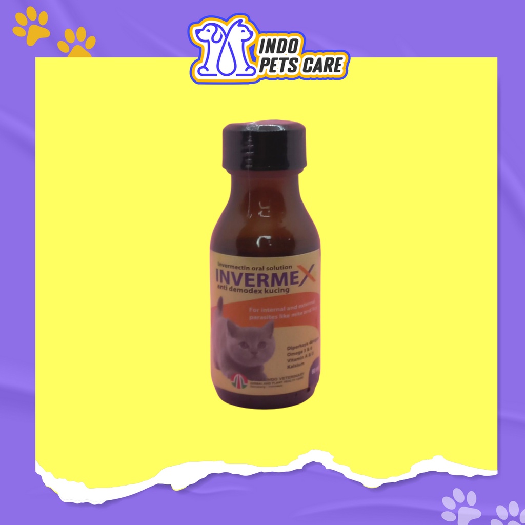 Cat Itch Medicine INVERMEX Syrup 60ML ORIGINAL ORAL Liquid ANTI