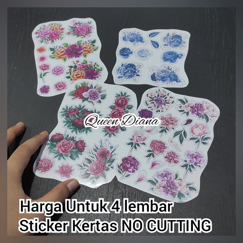 No Cutting paper stickers 4 sheets / Unique aesthetic stickers | Shopee ...