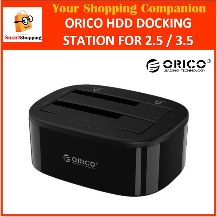 ORICO HDD Docking Station 2 Bay SATA to USB3.0 External Hard Drive Dual ...