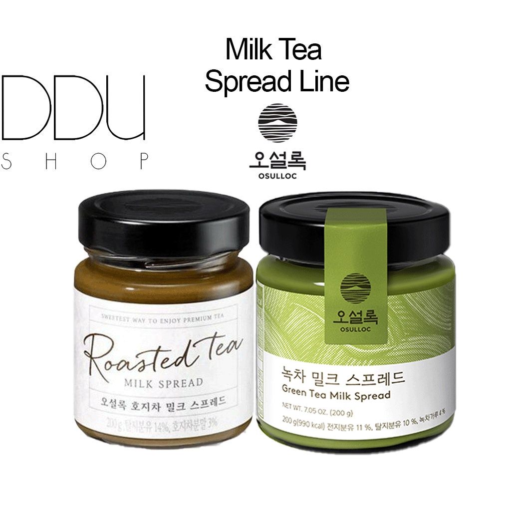 Osulloc / Milk Tea Spread Line / Green Tea Spread, Roasted Tea Spread