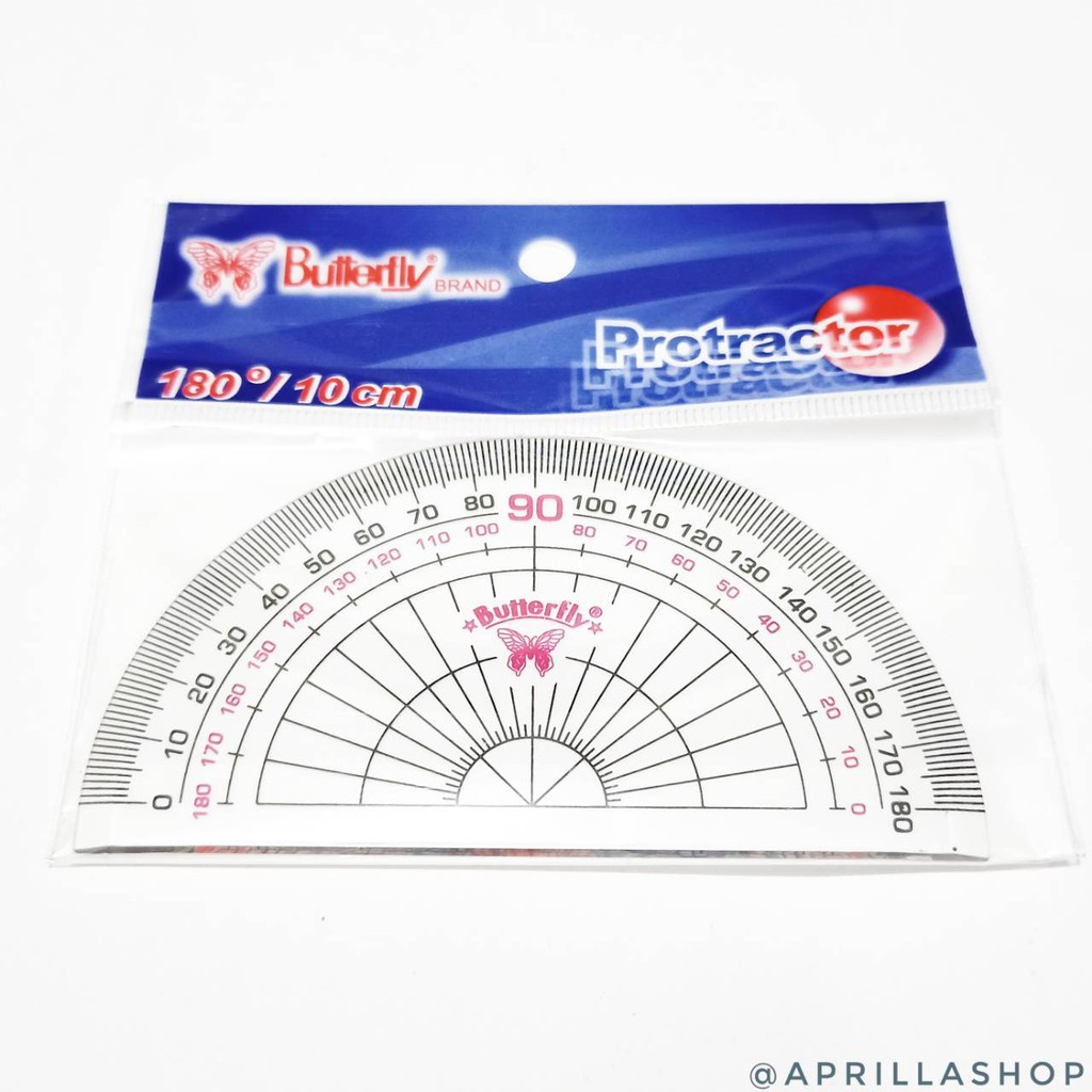 Butterfly Protractor 10 cm (unit 1 piece/) | Shopee Singapore