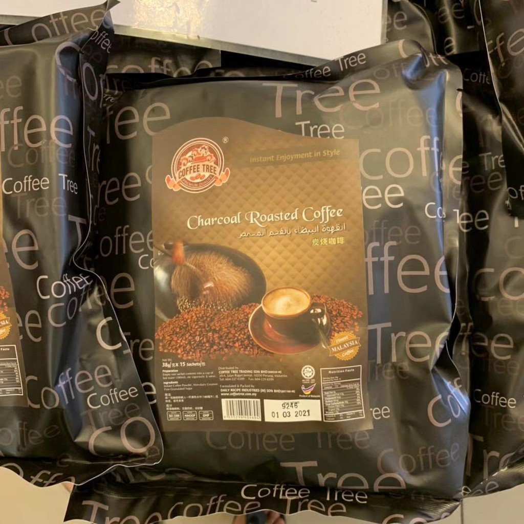 Coffee Tree CHARCOAL ROASTED Coffee PREMIUM /咖啡树 炭烧咖啡 特级版 15s X 38g ...