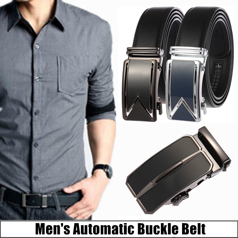 【SG Seller】Automatic Buckle Mens' Belt | Shopee Singapore