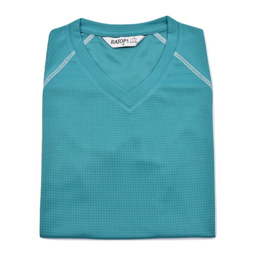 Ruidos DB8356 Women's COOLMAX Women's V-Neck Climbing Line Lake Blue ...